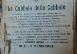 La smorfia napoletana con numeri risalente al 1919.