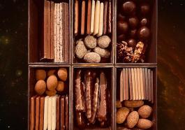 torrone al cioccolato con nocciole