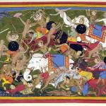 dipinto eruzione Vesuvio XVII secolo