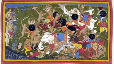 dipinto eruzione Vesuvio XVII secolo